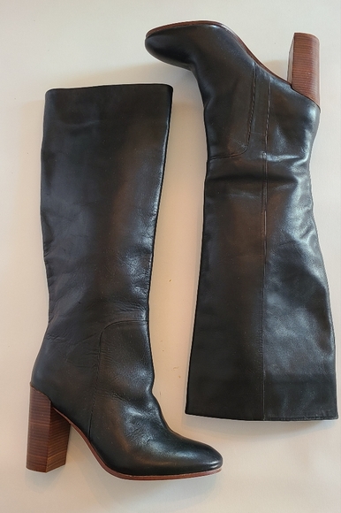 Knee high leather boots size 6 - Picture 1 of 1